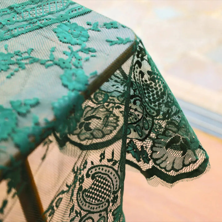 Moss Adventure Lace Round Table Cloth