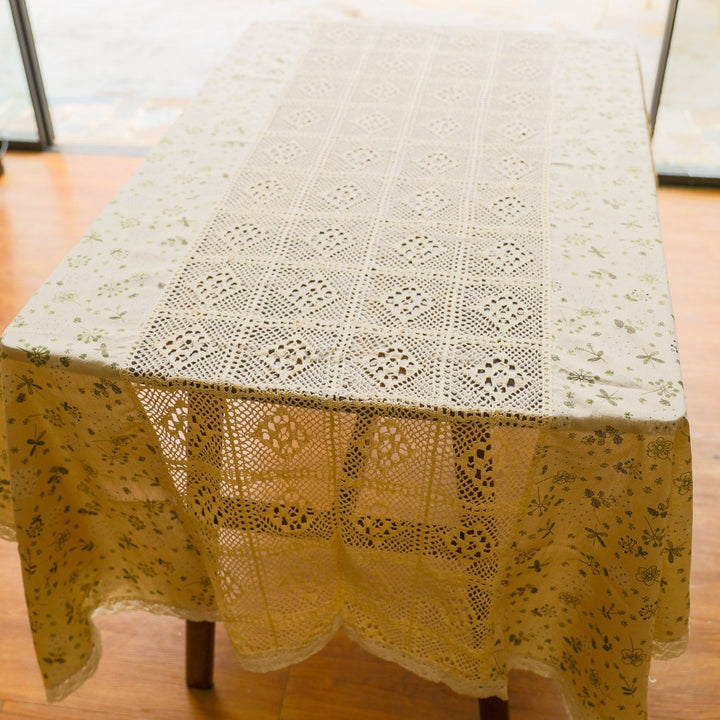 Peaceful Beige Table Cloth 