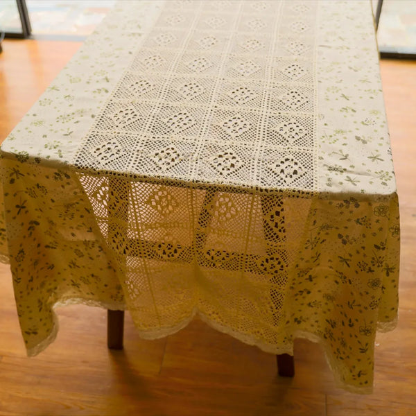 Peaceful Beige Table Cloth