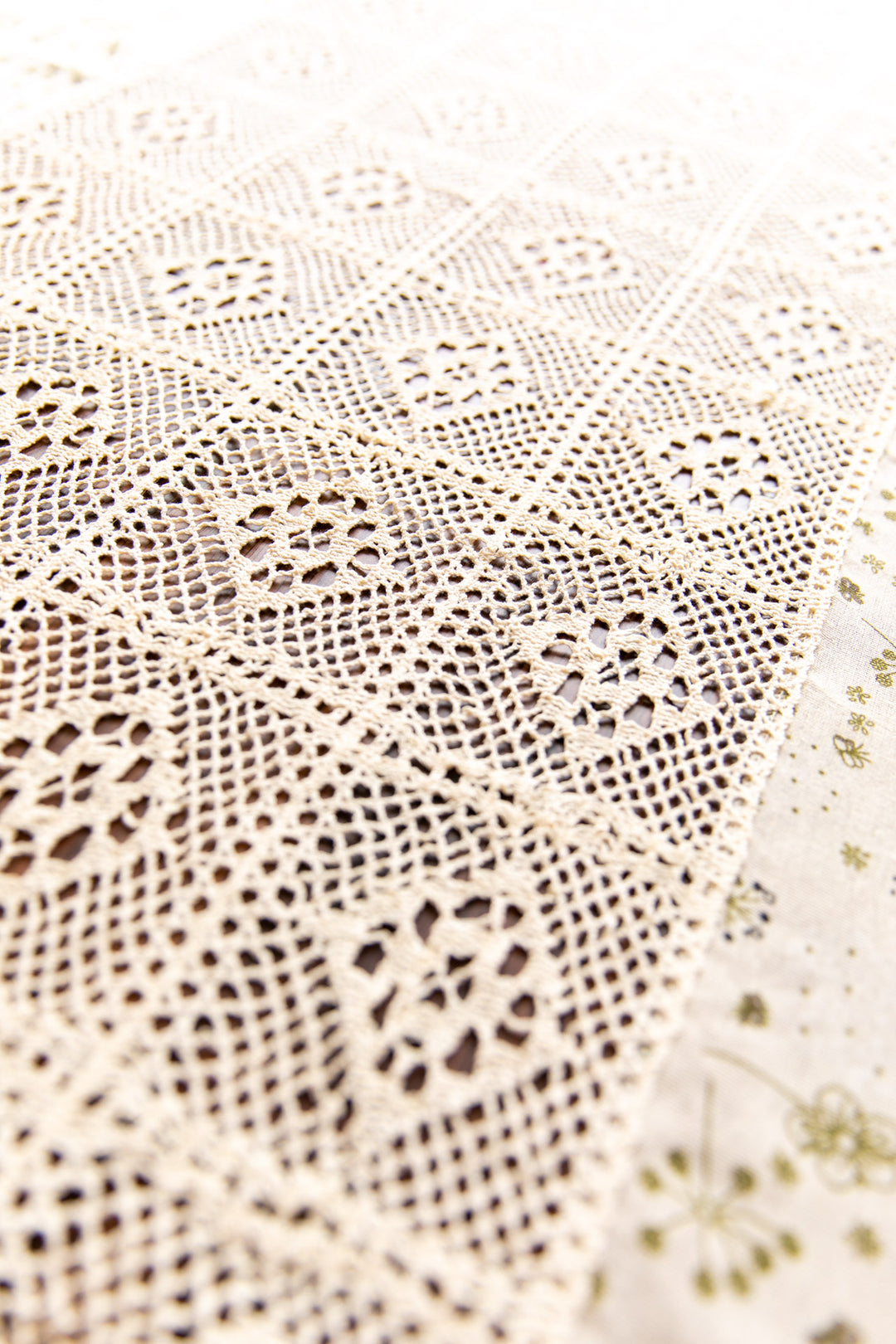 Classic beige dining tablecloth