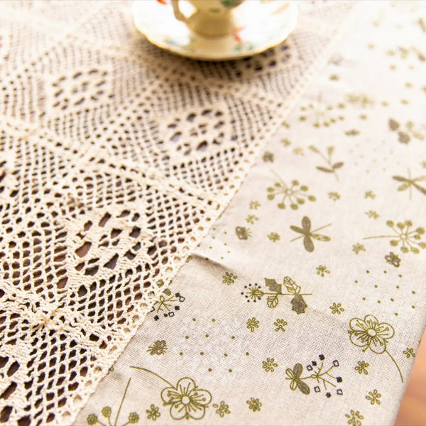 Peaceful Beige Table Cloth