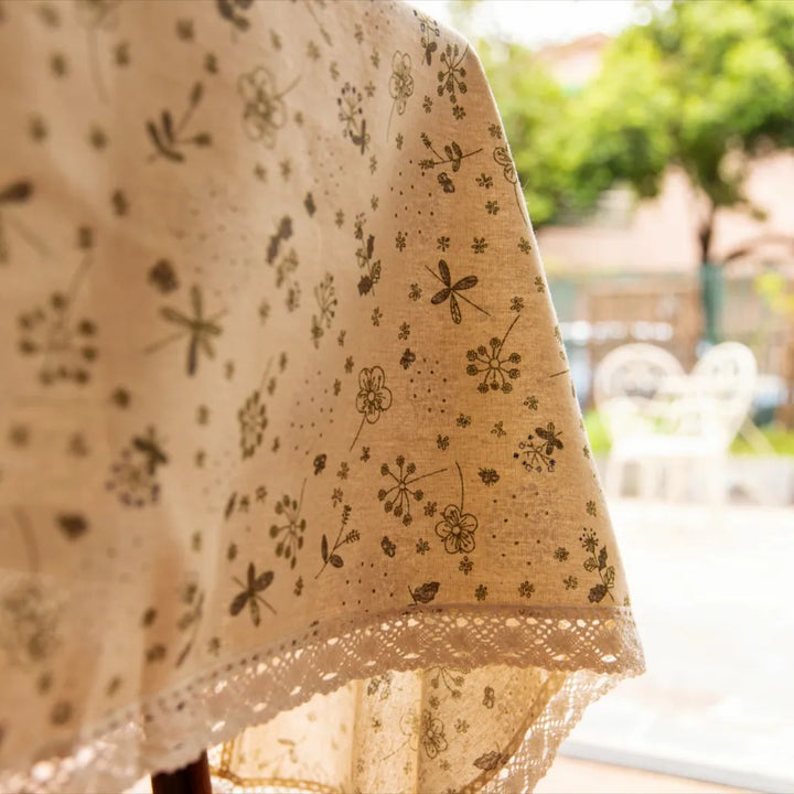 Peaceful Beige Table Cloth