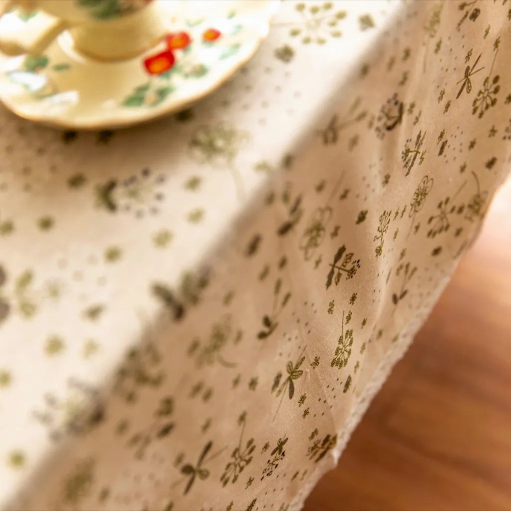Peaceful Beige Table Cloth