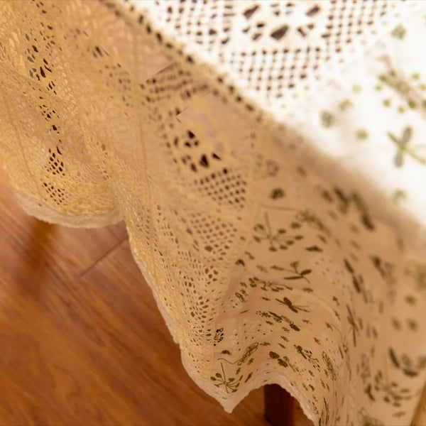 Peaceful Beige Table Cloth
