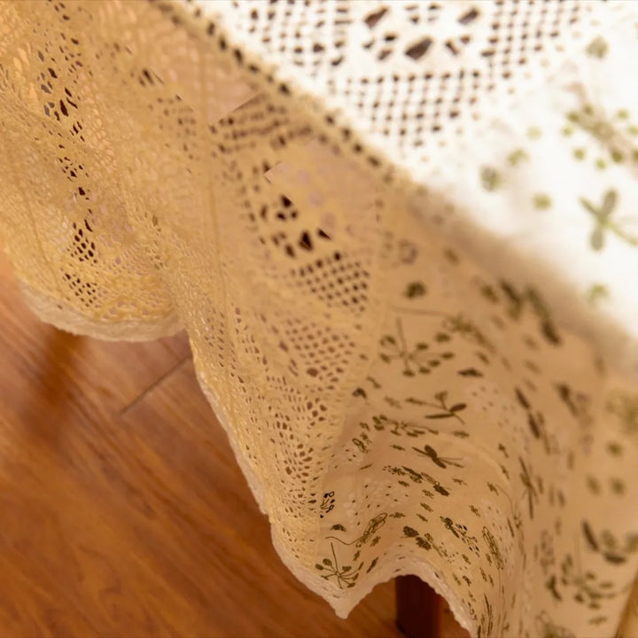 Peaceful Beige Table Cloth