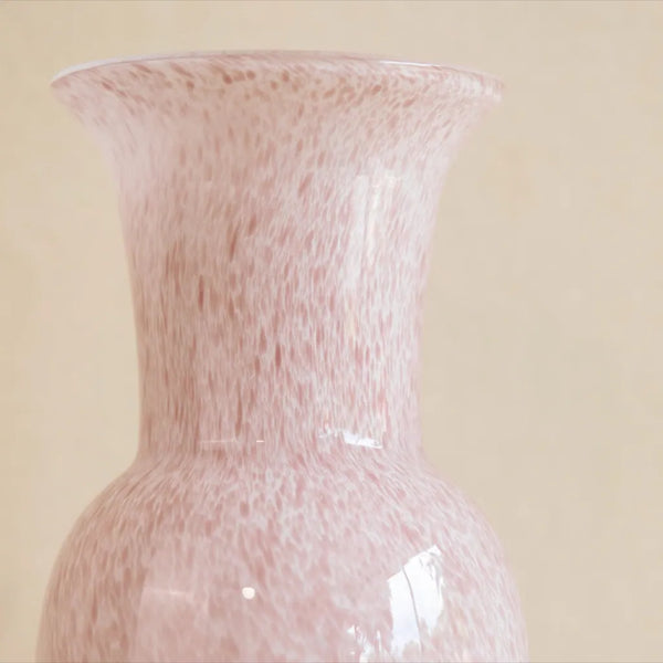 Pink Romantic Glass Vase - Delicors