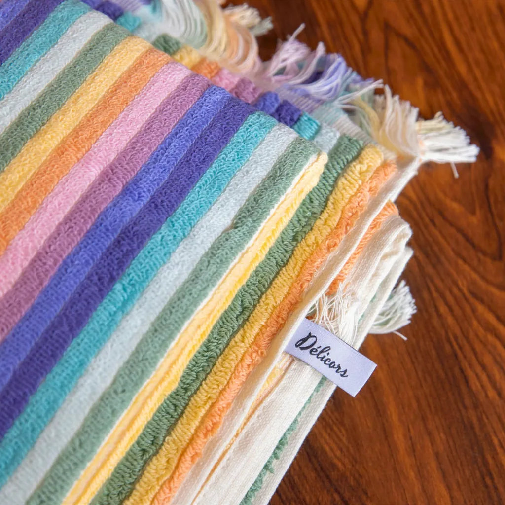Rain & Rainbow Tassel Towel Collection