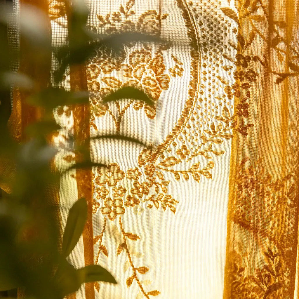 Royal Story Lace Curtain GoldenRod - Delicors