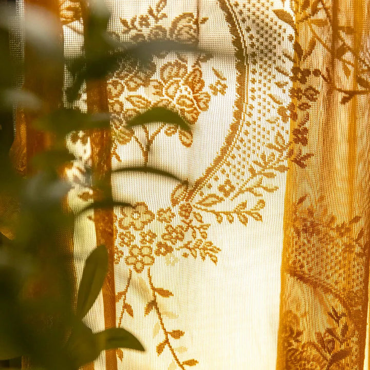 Royal Story Lace Curtain GoldenRod - Delicors