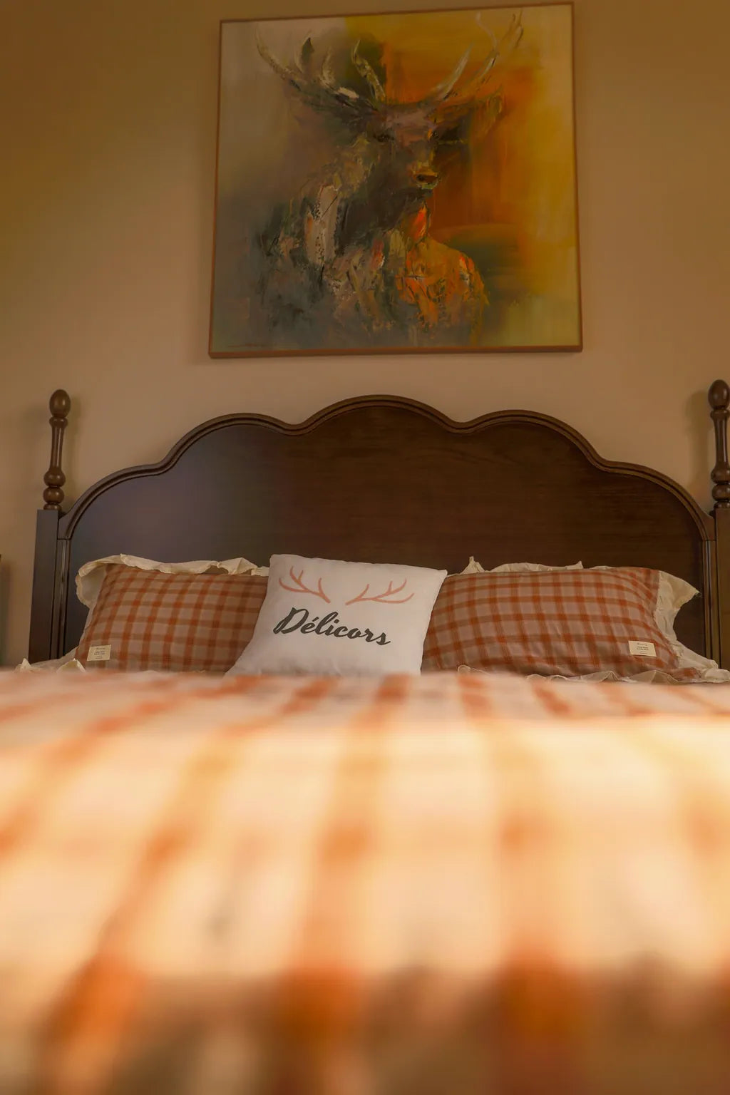 Soft Haze Plaid Bedding Set - Delicors