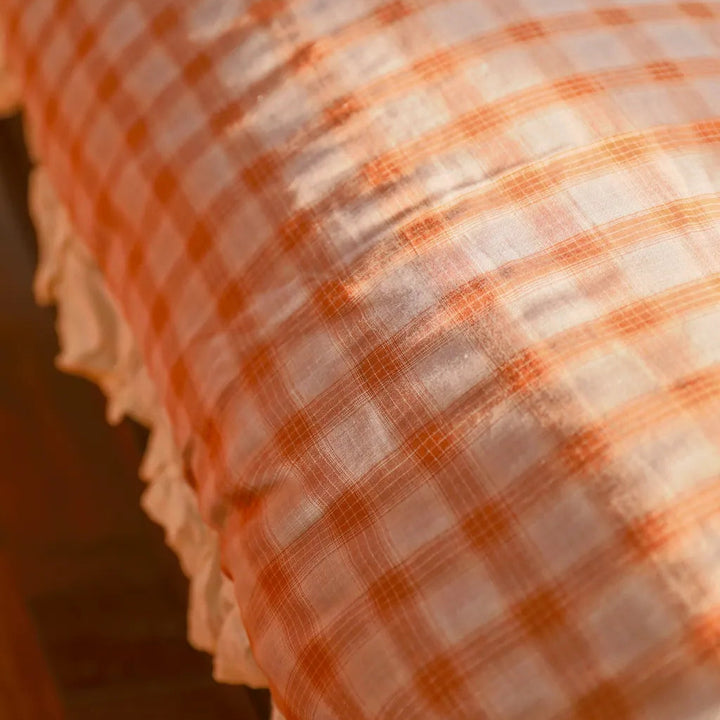 Soft Haze Plaid Bedding Set - Delicors