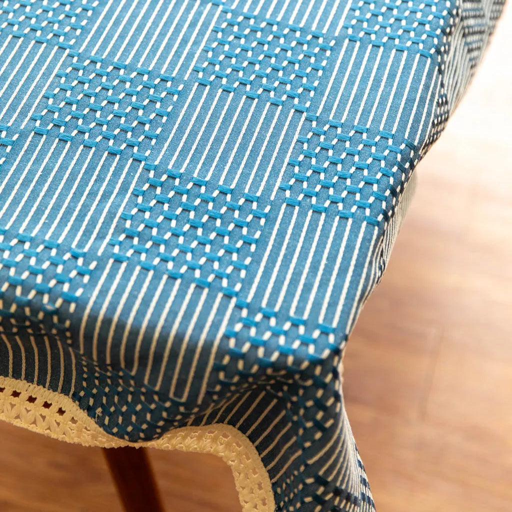 Vintage Geo Weave Tablecloth - Delicors