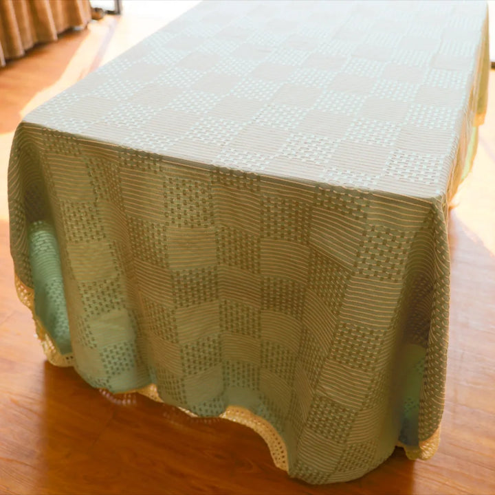 Vintage Geo Weave Tablecloth