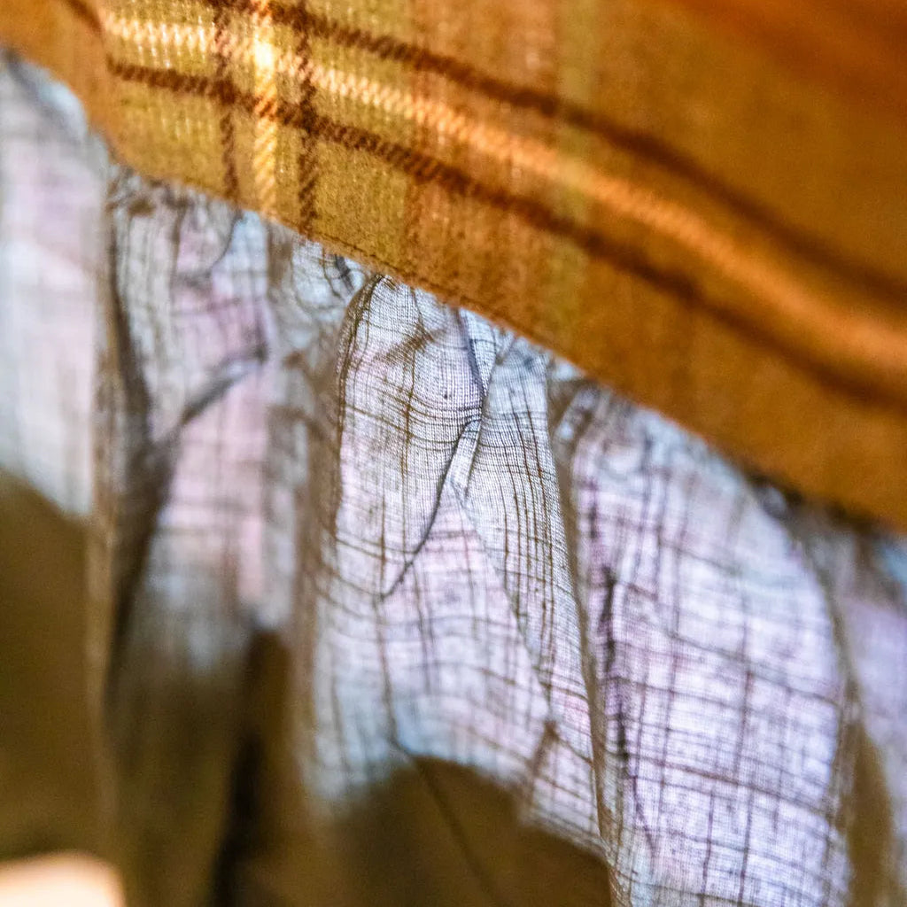 Vintage Plaid Cabinet Curtain - Delicors