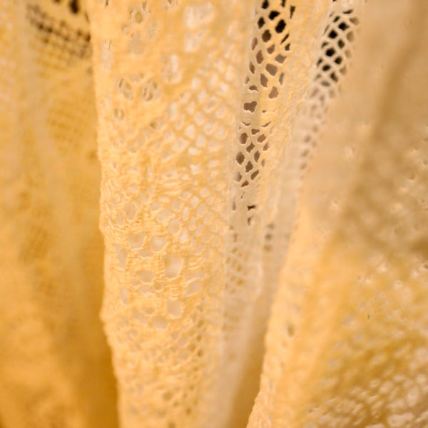 Wisteria Lace Curtain - White -- Delicors