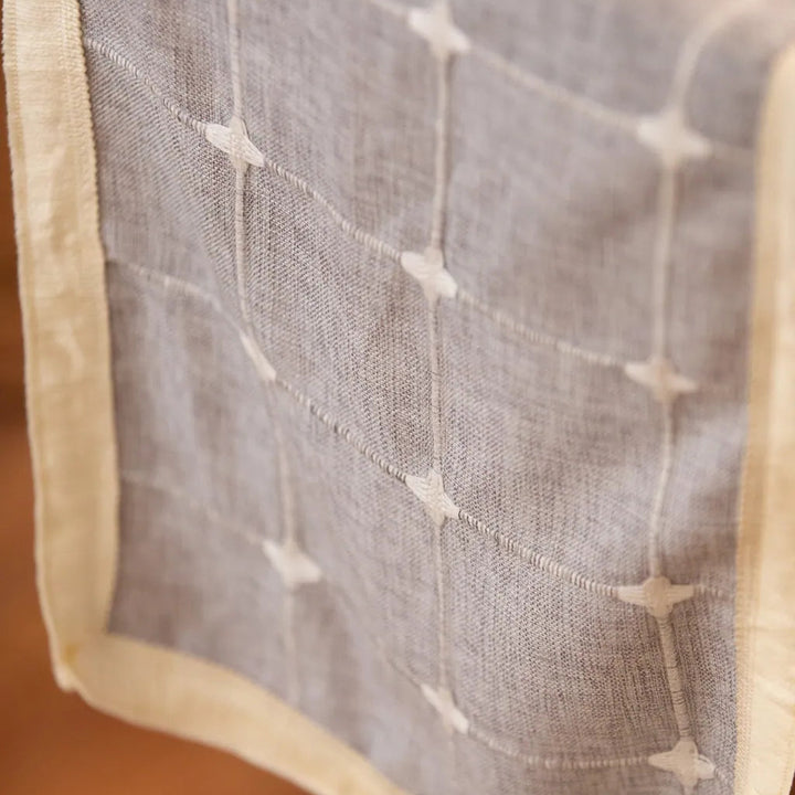 Woven Fringe Square Table Runner - Delicors