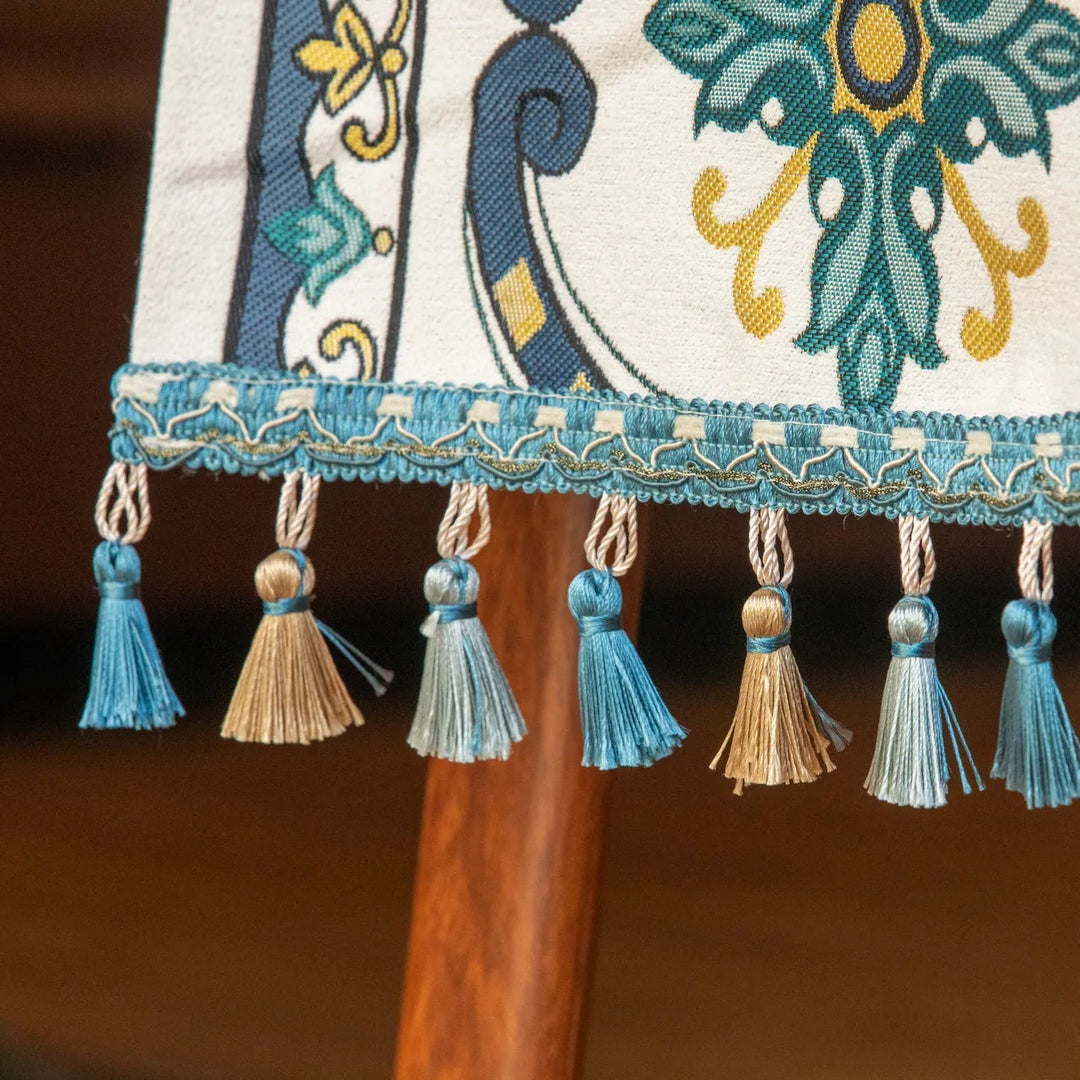 Blue Blooming Table Runner -- Delicors