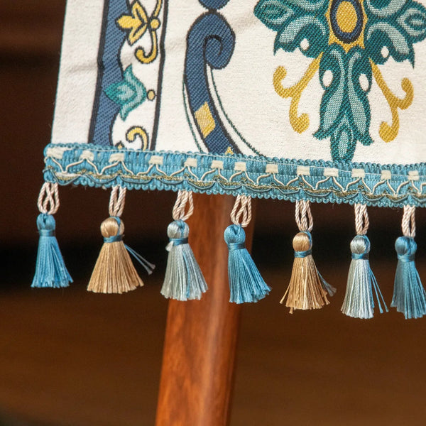 Blue Blooming Table Runner -- Delicors
