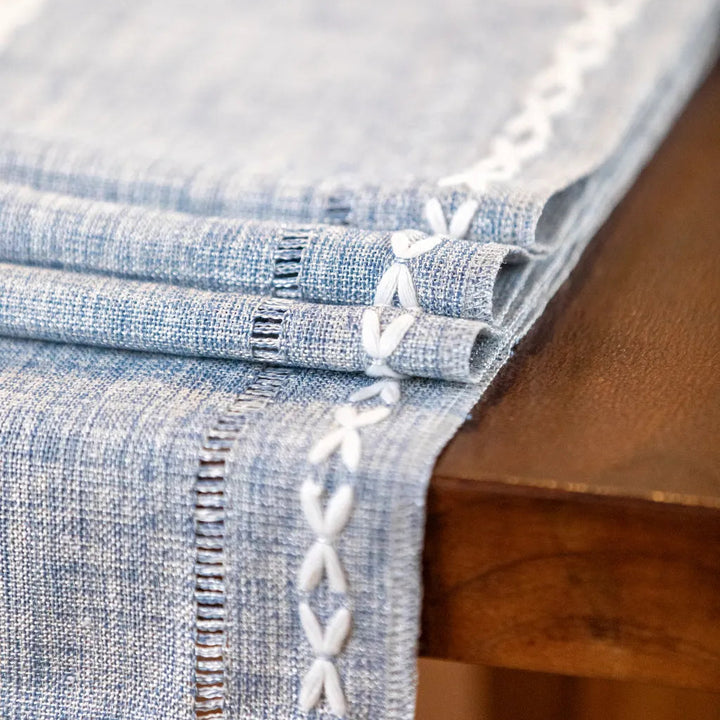 Cloudy Day Tassel Table Runner