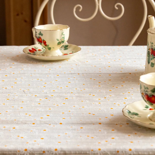 Small Daisy Tassel Table Cloth -Table Cloth- Delicors