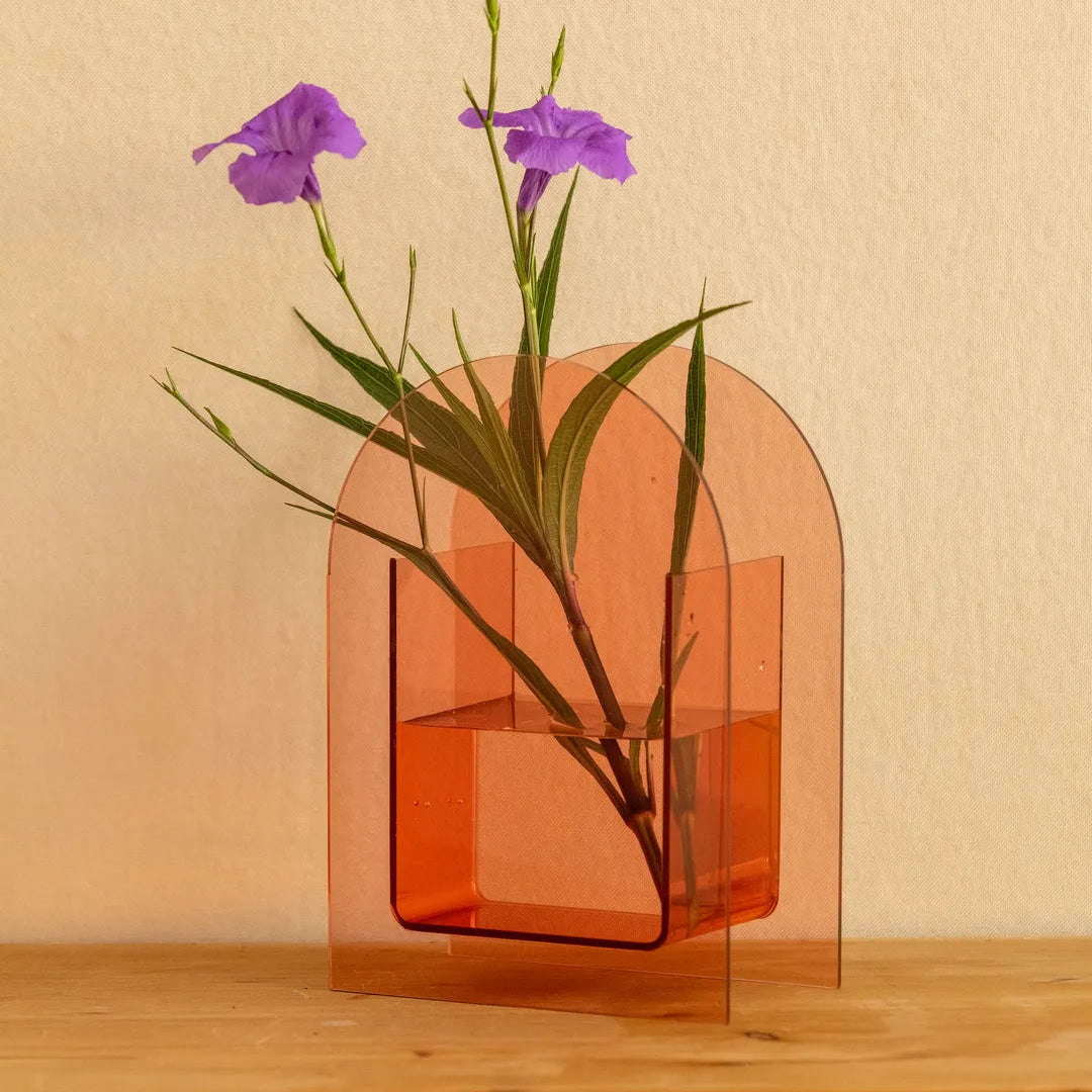 Decorative acrylic flower holders