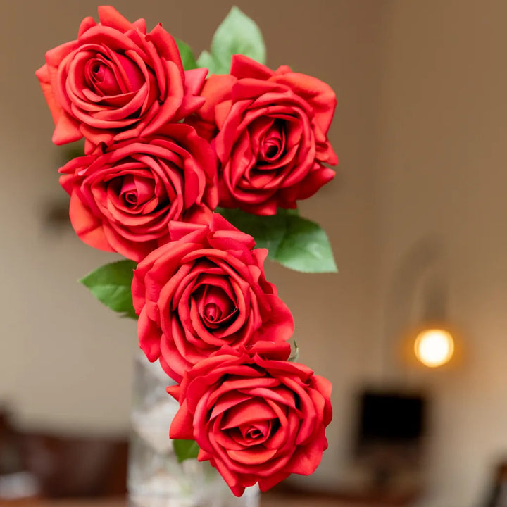 Elegant Red Rose Flower Decor -- Delicors