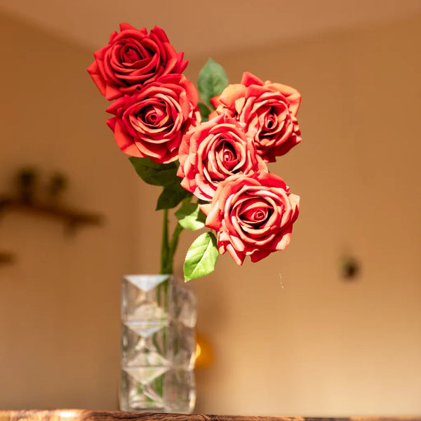 Delicors Elegant Rose Faux Flowers