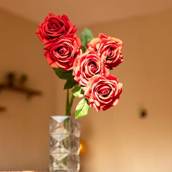Elegant Red Rose Flower Decor -- Delicors