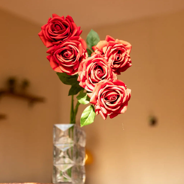 Elegant Red Rose Flower Decor -- Delicors