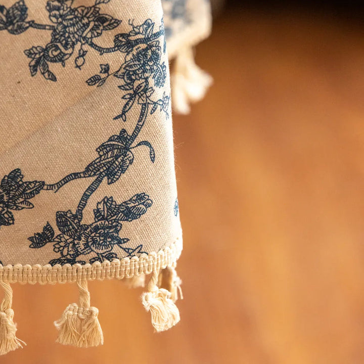 Floral Decadence Tassel Table Cloth Collection -Table Cloth- Delicors