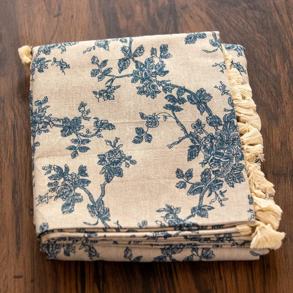 Floral Decadence Tassel Table Cloth Collection -Table Cloth- Delicors