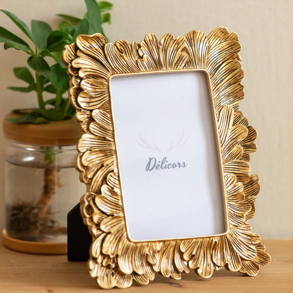 Gold Scroll Photo Frame -- Delicors