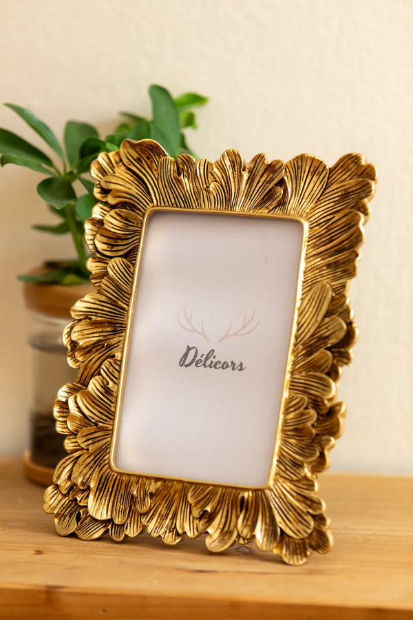 Gold Scroll Photo Frame -- Delicors