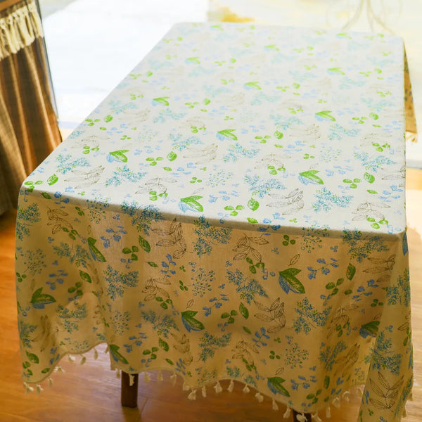 Green Spring Day Tablecloth -- Delicors