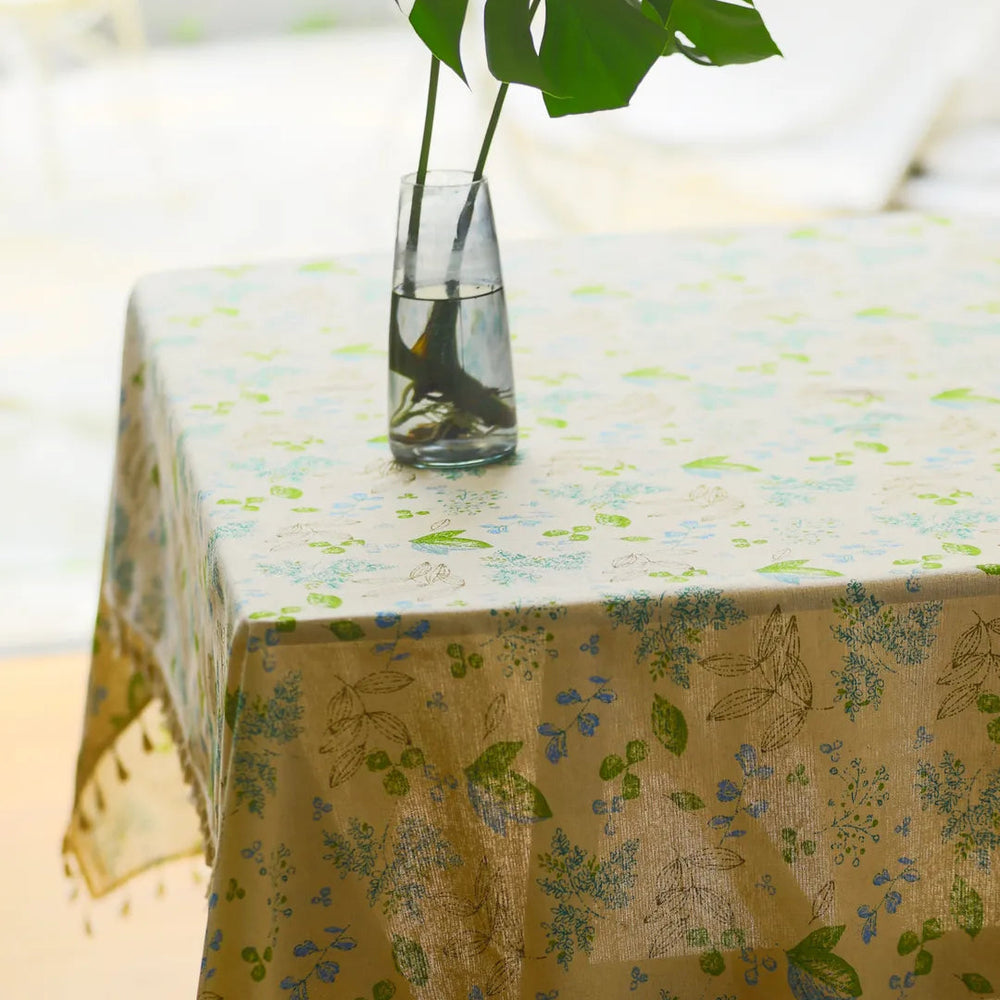 Green Spring Day Tablecloth -- Delicors