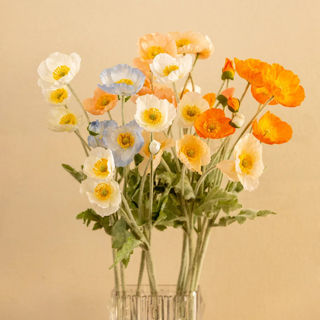 A bouquet of artificial flowers 