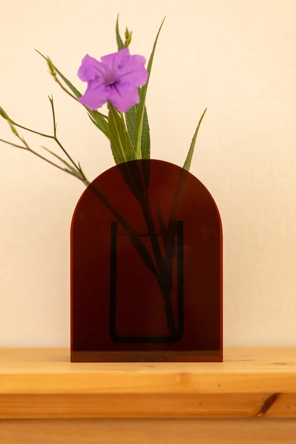 Maxima Dark Arches Acrylic Vase