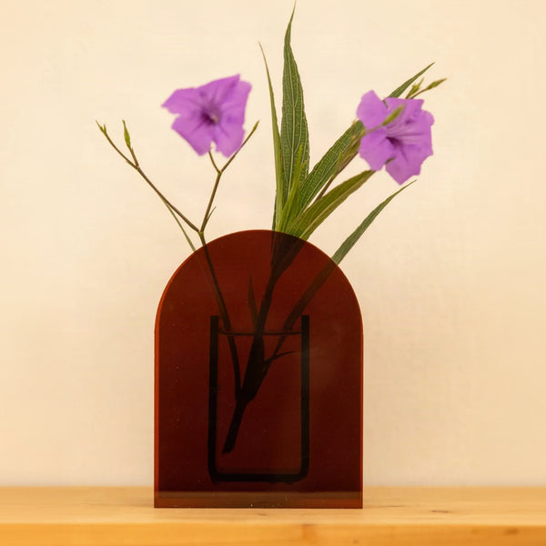 Maxima Dark Arches Acrylic Vase