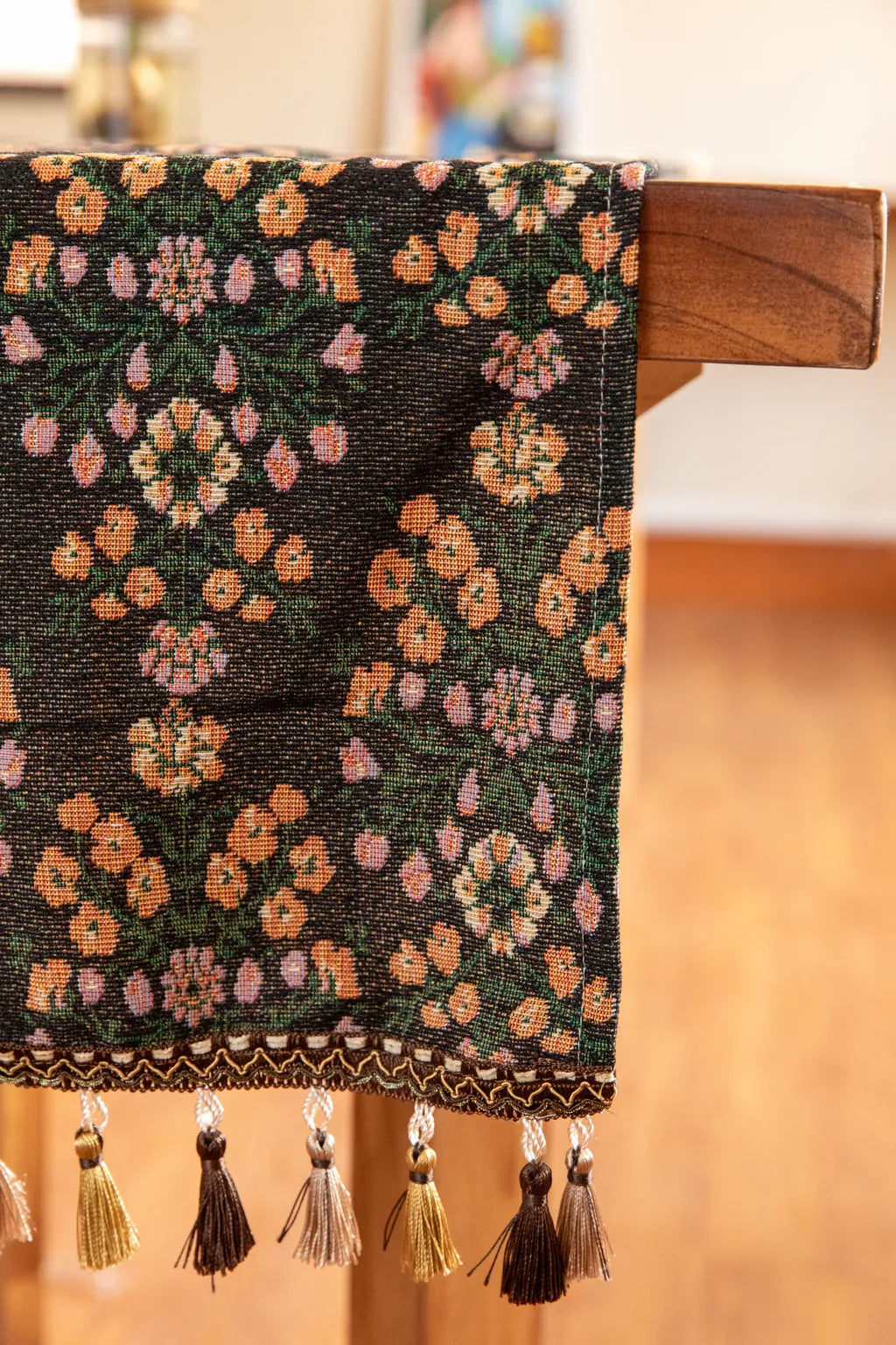 Midnight Bloom Table Runner