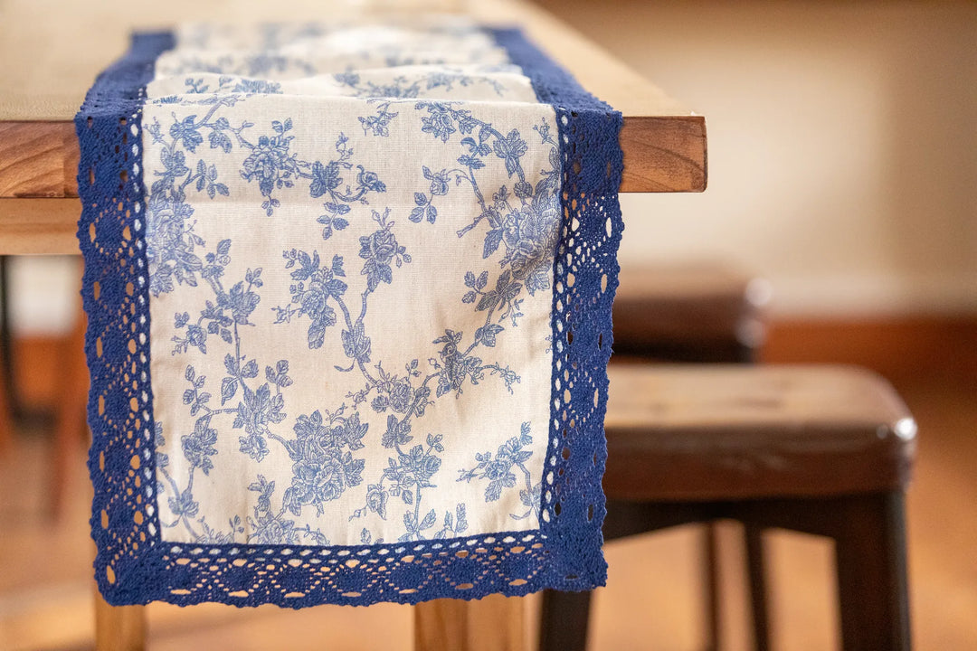 Old World Floral Table Runner -- Delicors
