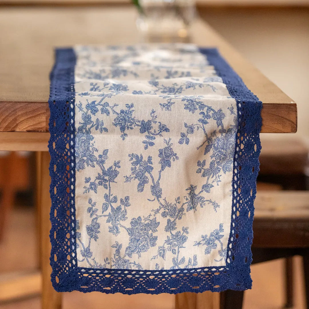 Old World Floral Table Runner -- Delicors