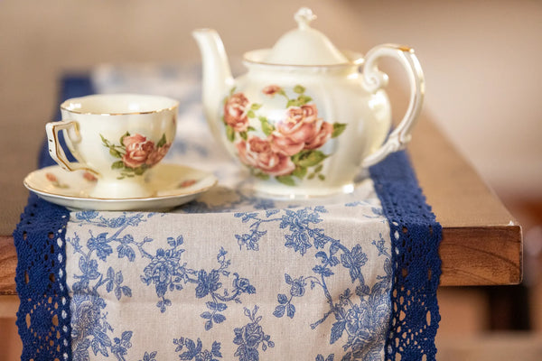 Old World Floral Table Runner -- Delicors
