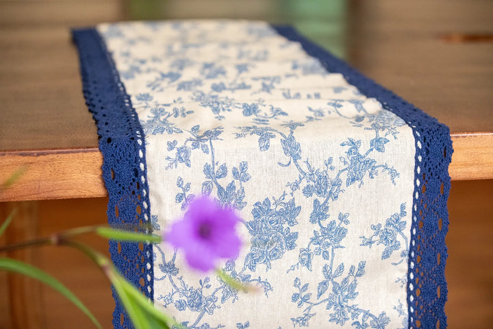 Old World Floral Table Runner -- Delicors