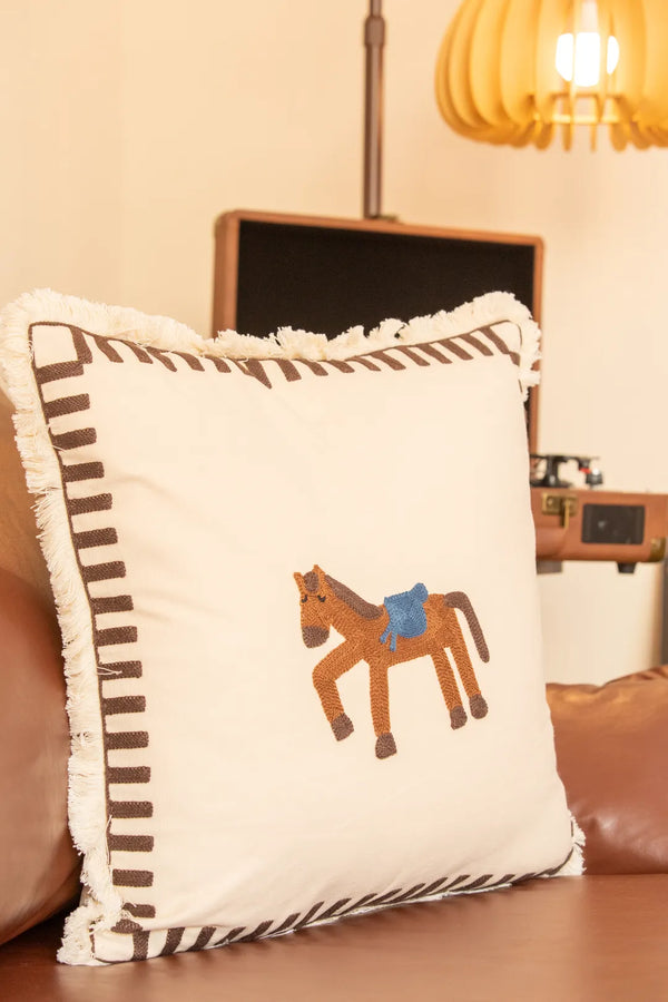 Pasture Tales Embroidered Cushion