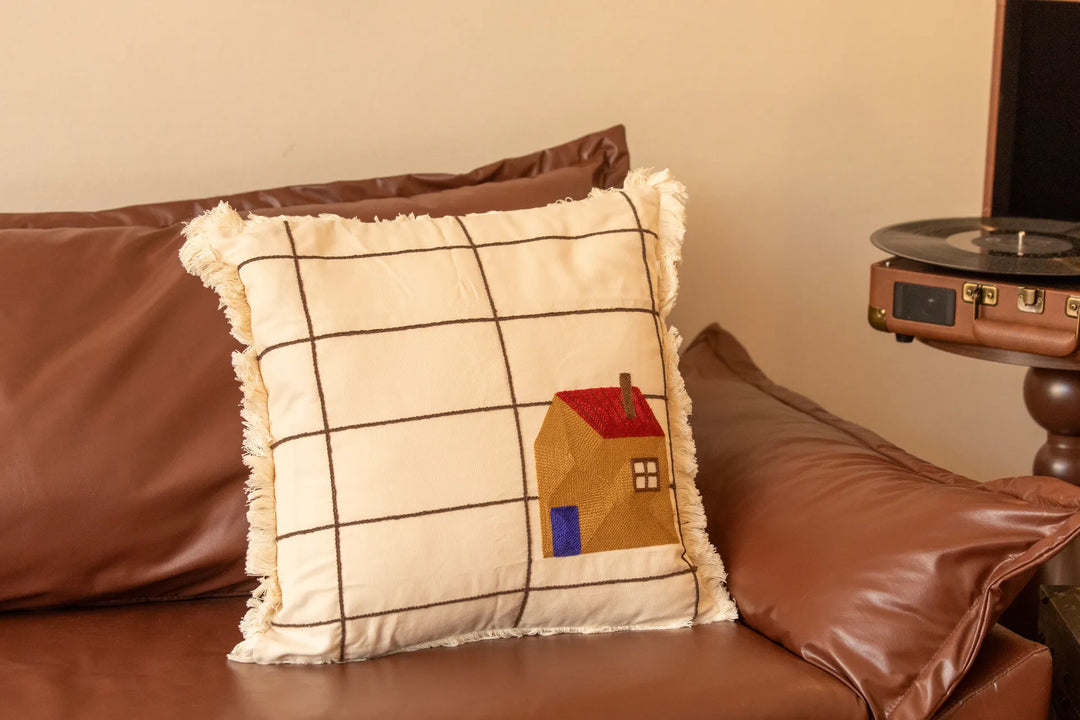Pasture Tales Embroidered Cushion