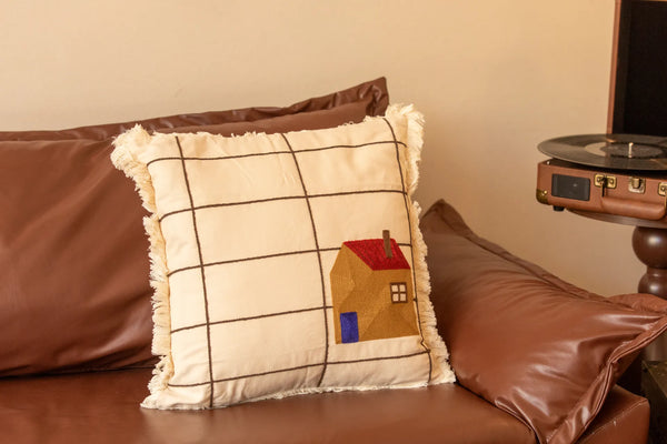 Pasture Tales Embroidered Cushion