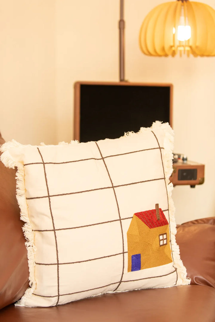 Pasture Tales Embroidered Cushion
