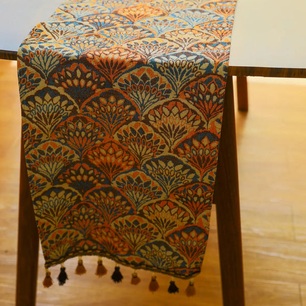 Peacock Royal Table Runner -- Delicors