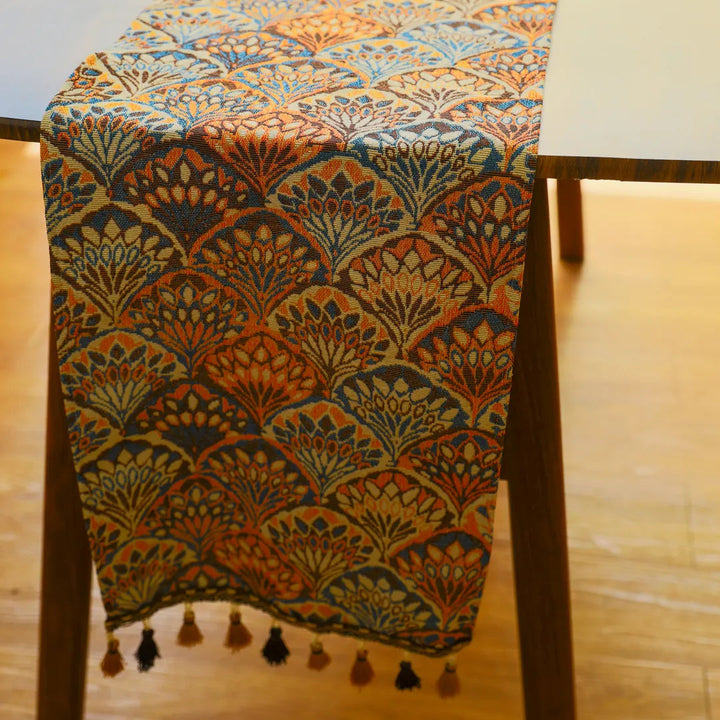 Peacock Royal Table Runner -- Delicors