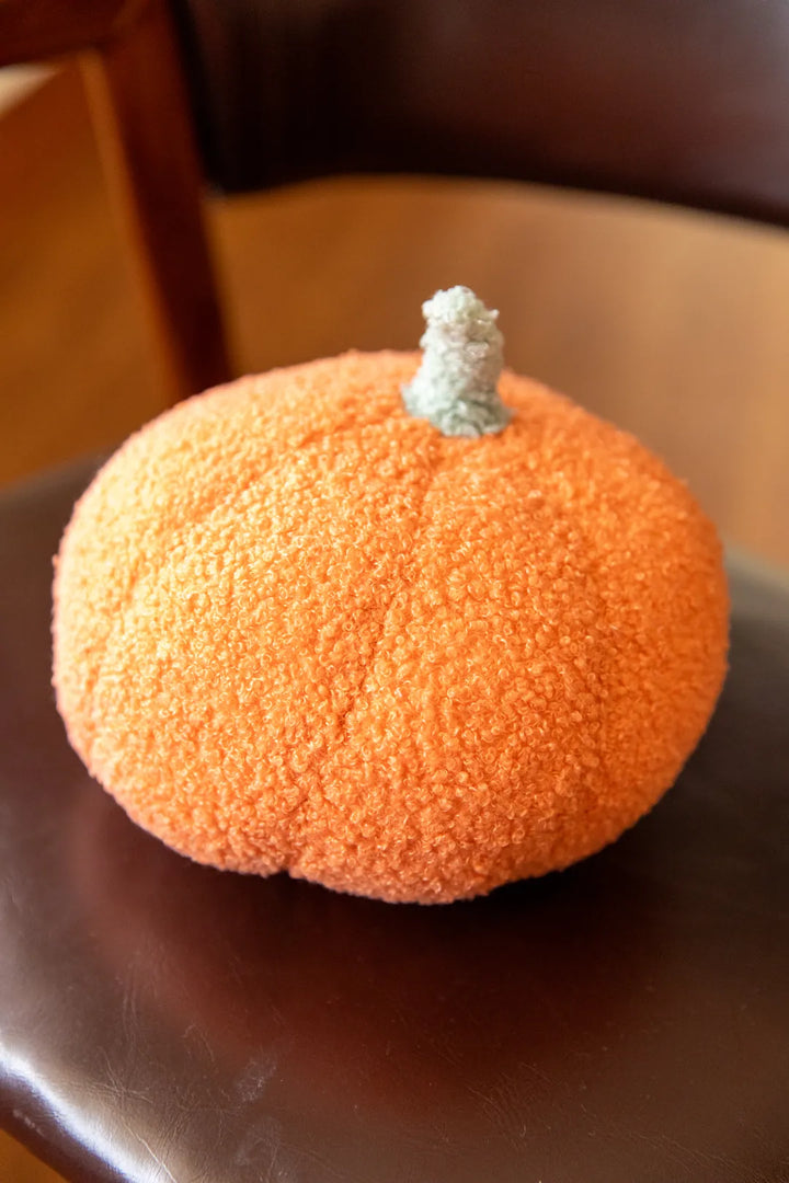Pumpkin Boucle Cushion
